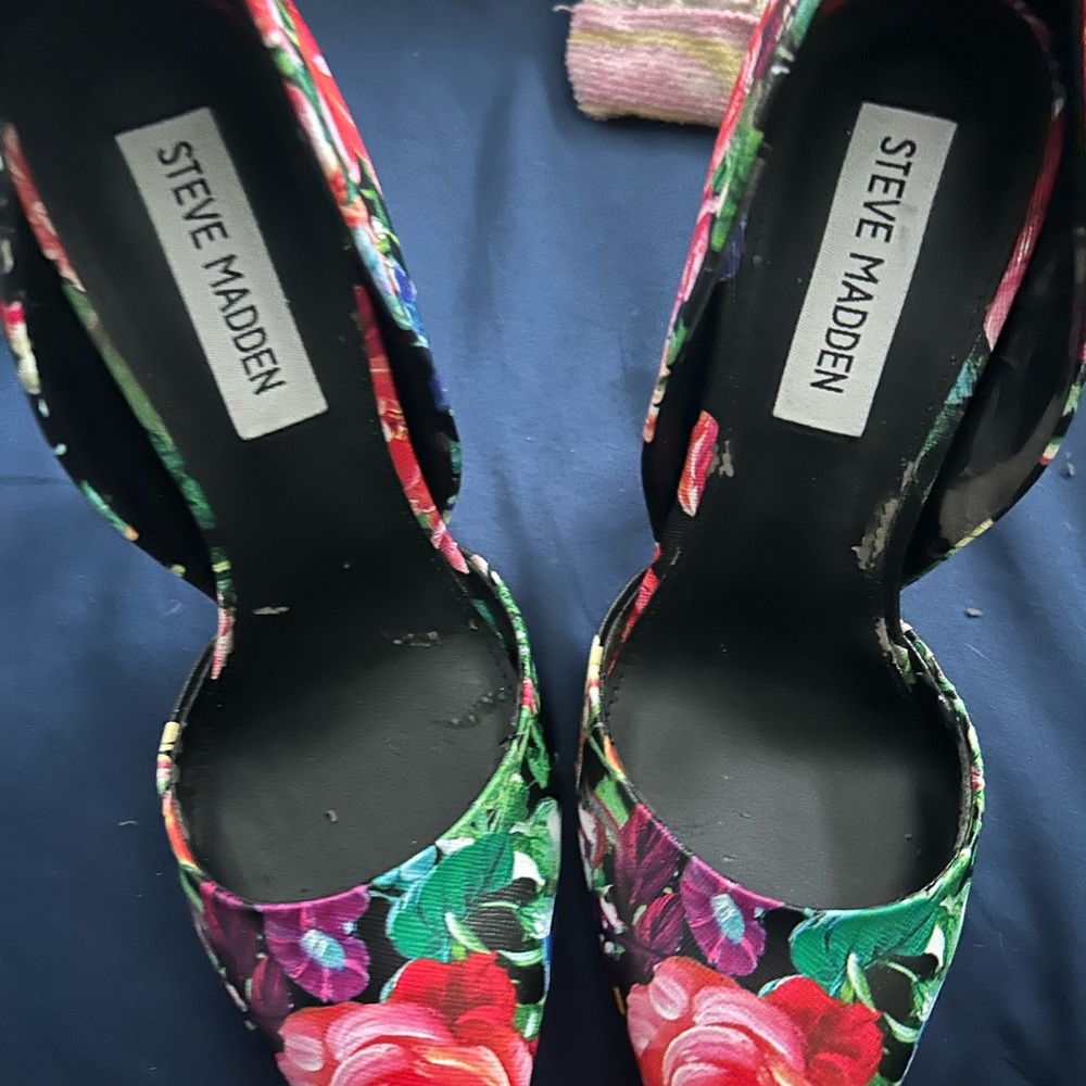 Steve Madden Multicolor Floral Heels